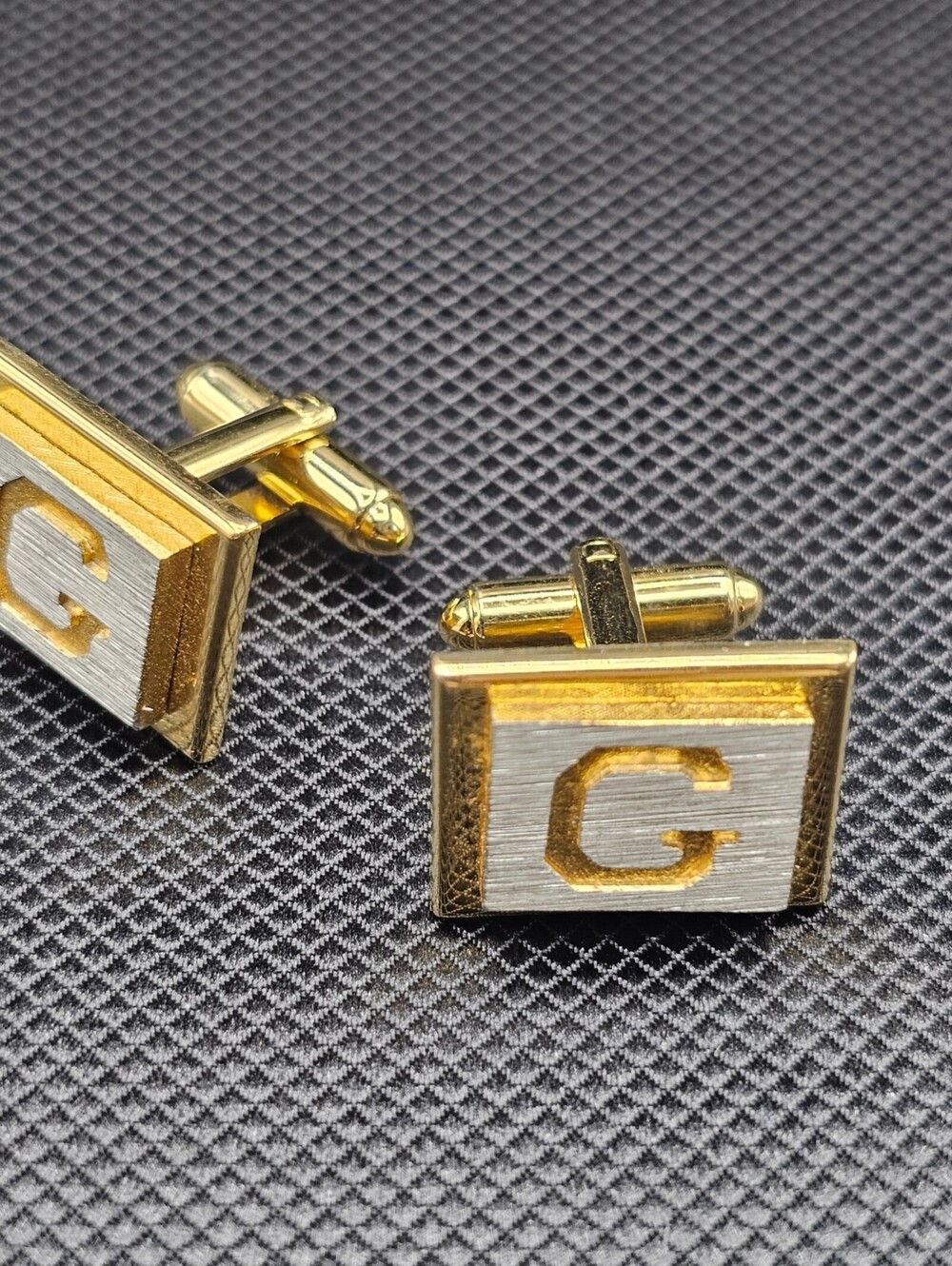 Gold and Silver Tone 'G' Initial Cufflinks